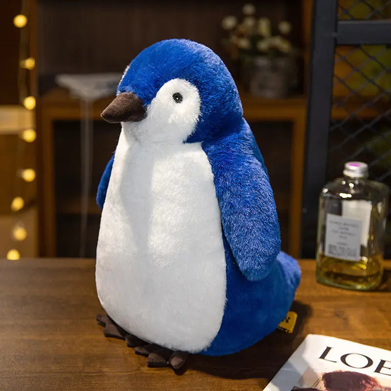ぬいぐるみ ペンギン かわいい ブルー ピンク グレー 28cm 38cm 55cm ルクスシャル Luxechar