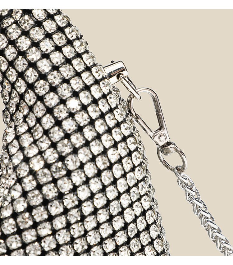 クラッチチェーン ラインストーン バッグ - ルクス・シャル Luxe Char