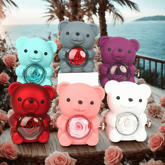 回転するクマのジュエリーボックス　ギフト　