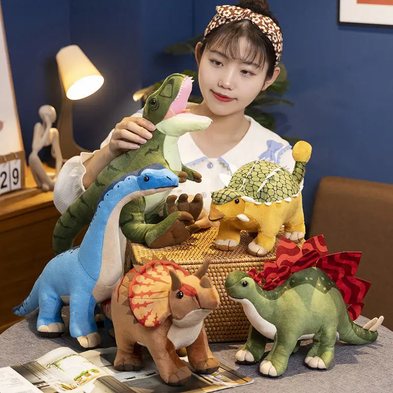 ぬいぐるみ 恐竜 トリケラトプス　ラプトル　ステゴサウルス　アンキロサウルス　ティラノサウルス　ブラキオサウルス ルクスシャル Luxechar