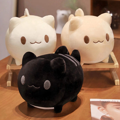 ぬいぐるみ ネコ かわいい ブラック  ベージュ ライトブラウン