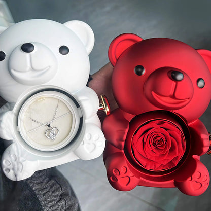 回転するクマのギフトボックス ジュエリーボックス　ギフト　誕生日プレゼント - ルクスシャル　LuxeChar