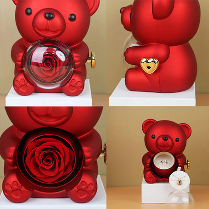 回転するクマのギフトボックス ジュエリーボックス　ギフト　誕生日プレゼント - ルクスシャル　LuxeChar