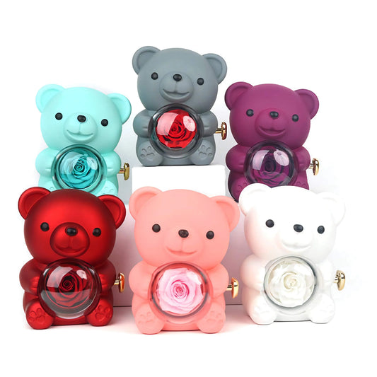 回転するクマのギフトボックス ジュエリーボックス　ギフト　誕生日プレゼント - ルクスシャル　LuxeChar