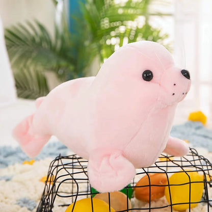 ぬいぐるみ アザラシ  小さい ピンク 25cm