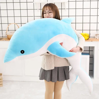 ぬいぐるみ イルカ 大きい ライトブルー ルクスシャル Luxechar
