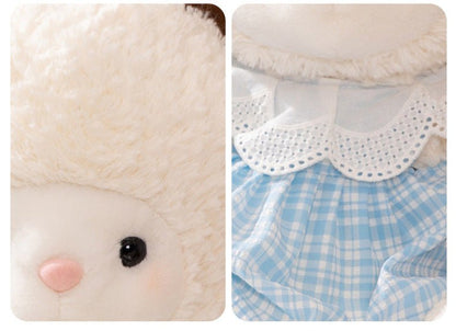 ぬいぐるみ　キツネ　ヒツジ　ゾウ　クマ　ウサギ　オオカミ　ネコ　デニム　スカート - ルクス・シャル　Luxe Char